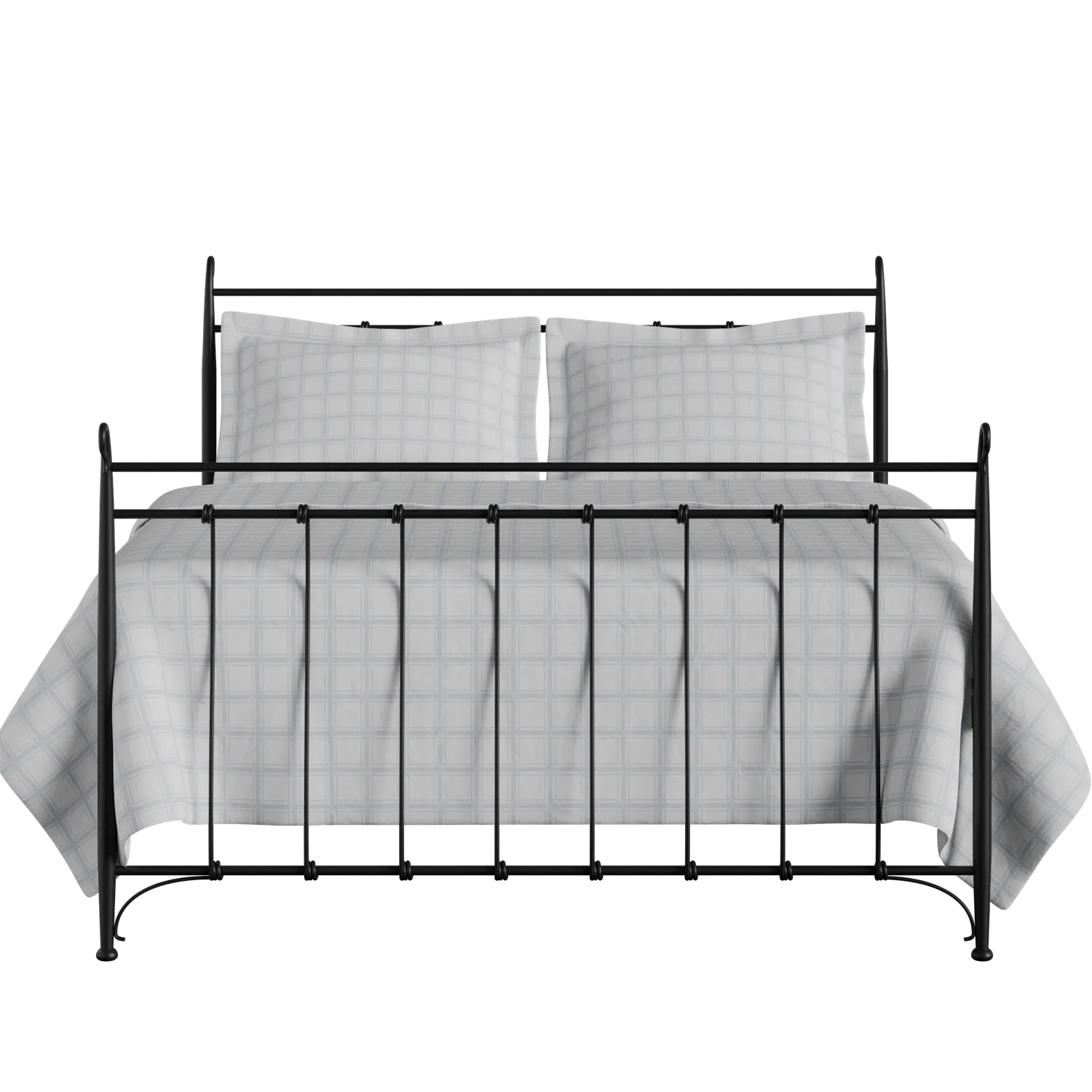 Tiffany ijzeren bed in zwart