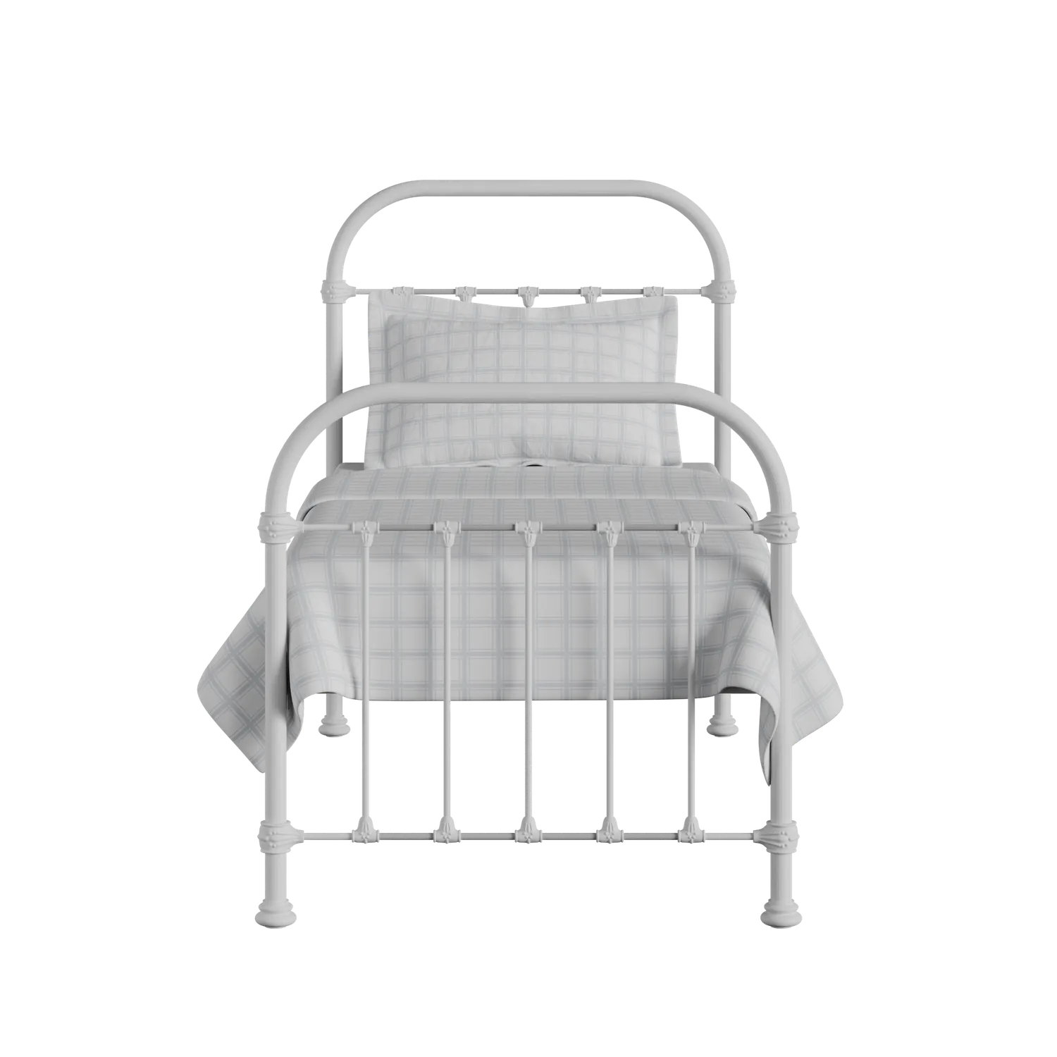 Timolin iron/metal single bed in white