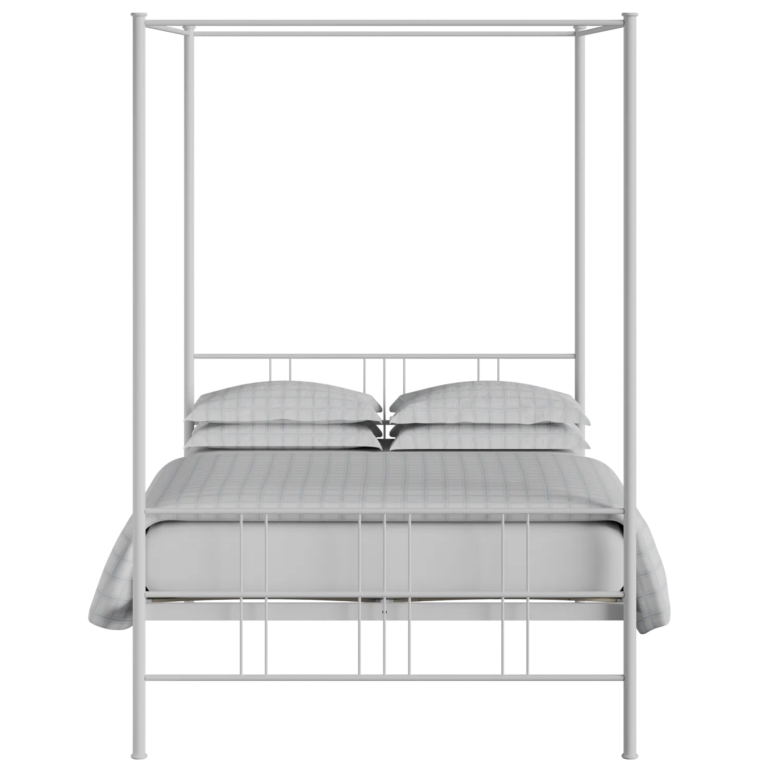 Toulon cama de metal en blanco