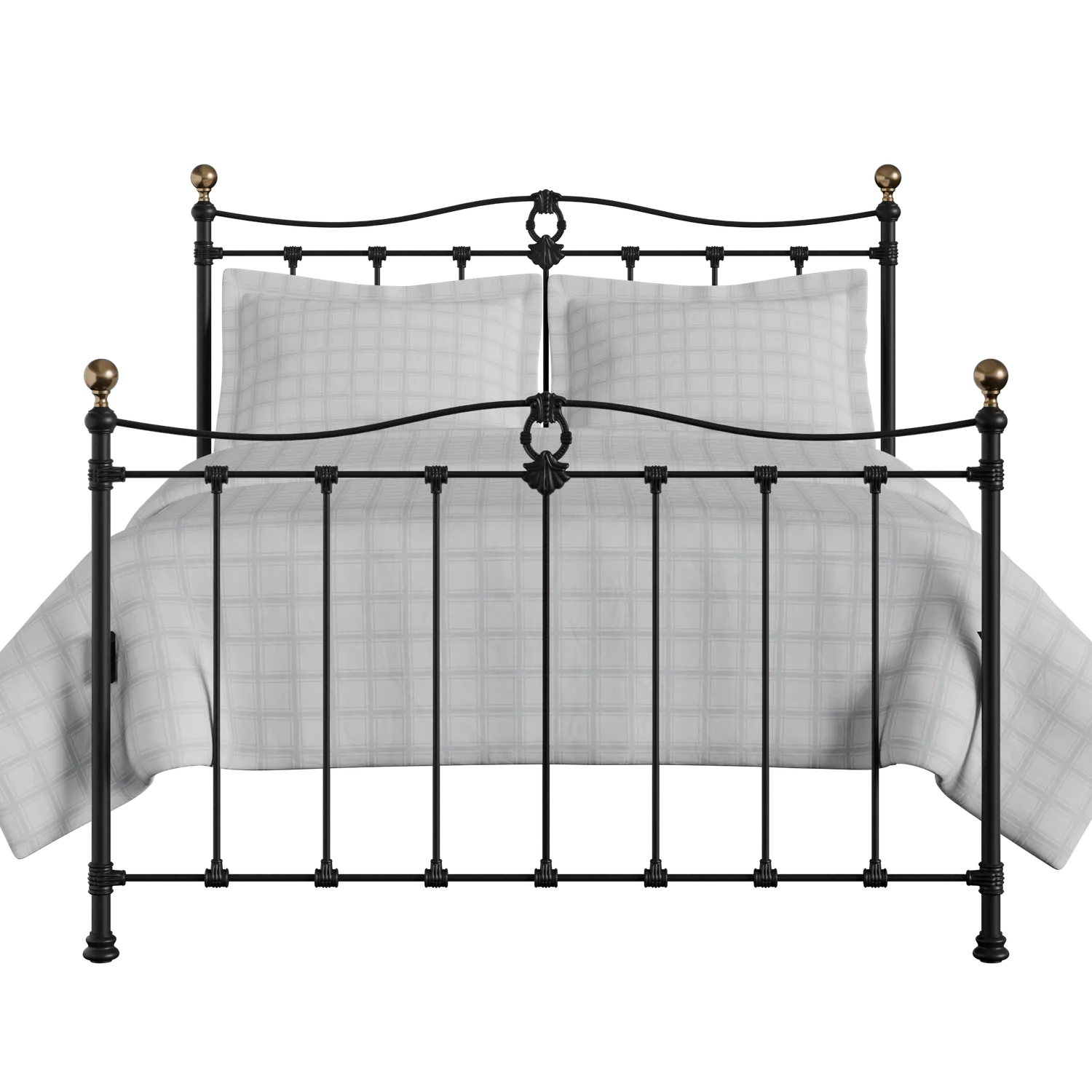 Tulsk ijzeren bed in zwart