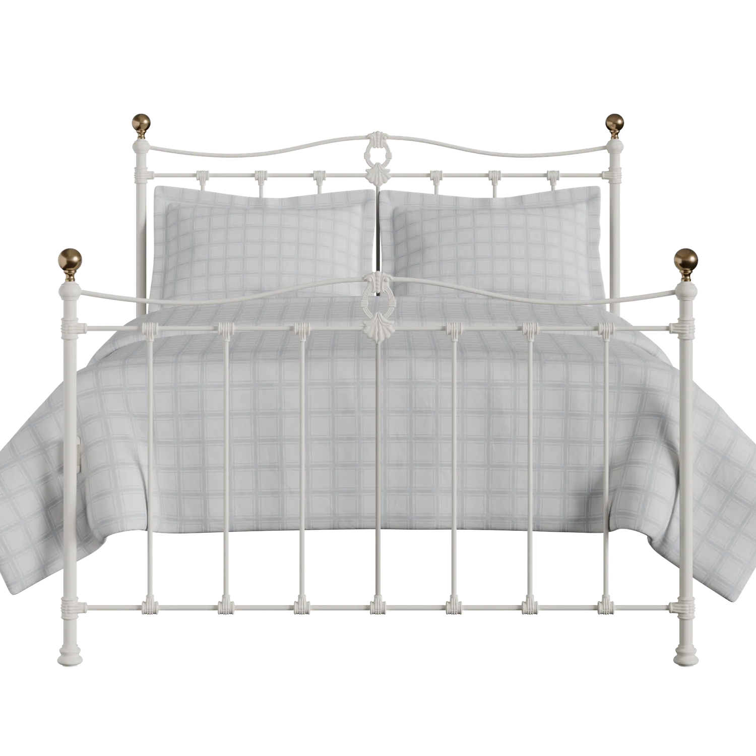 Tulsk iron/metal bed in ivory