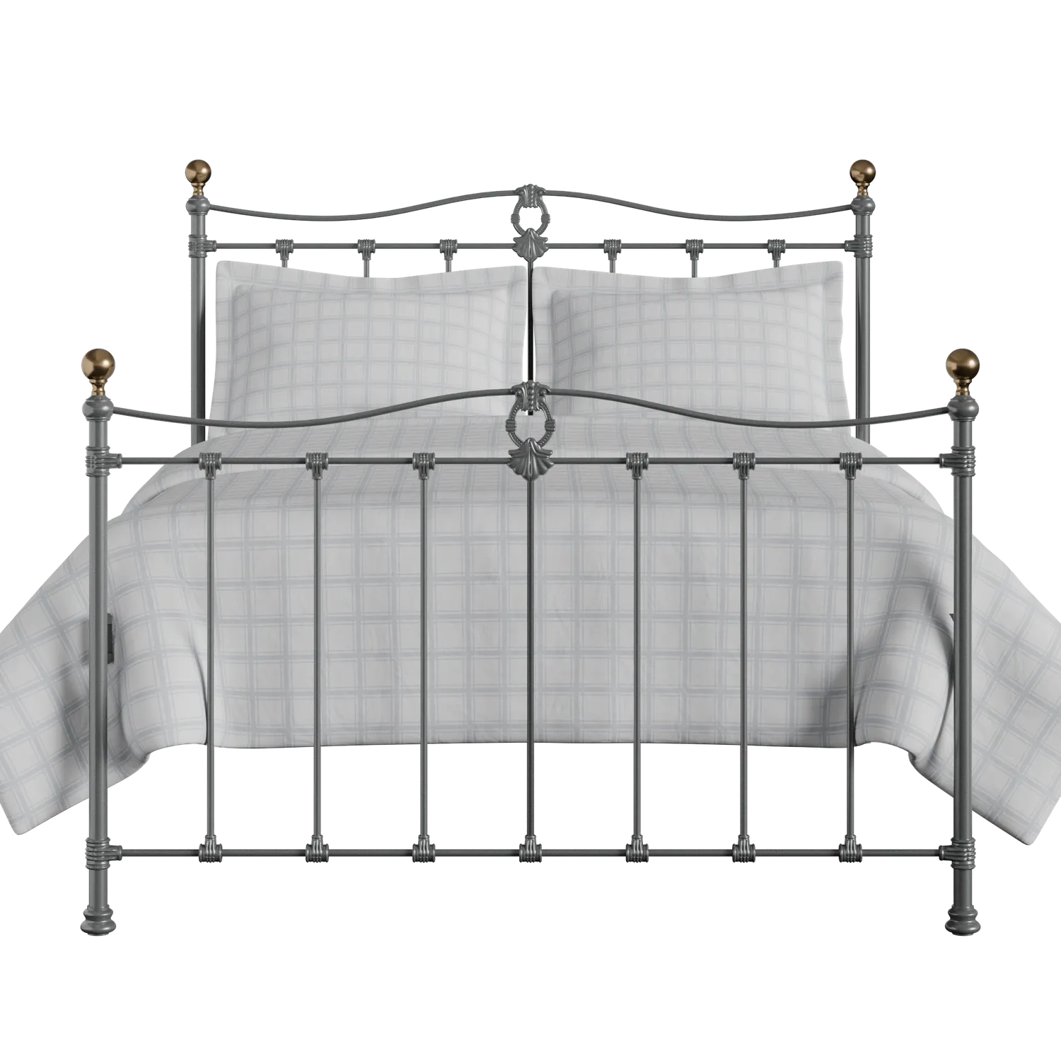 Tulsk iron/metal bed in pewter