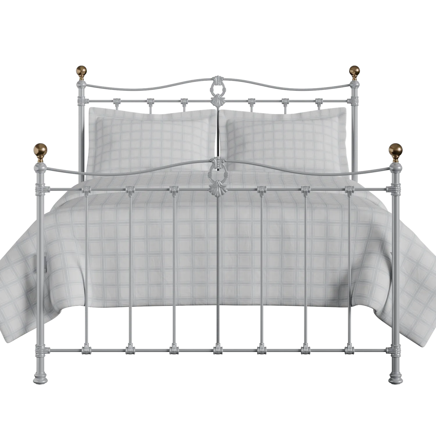 Tulsk iron/metal bed in silver