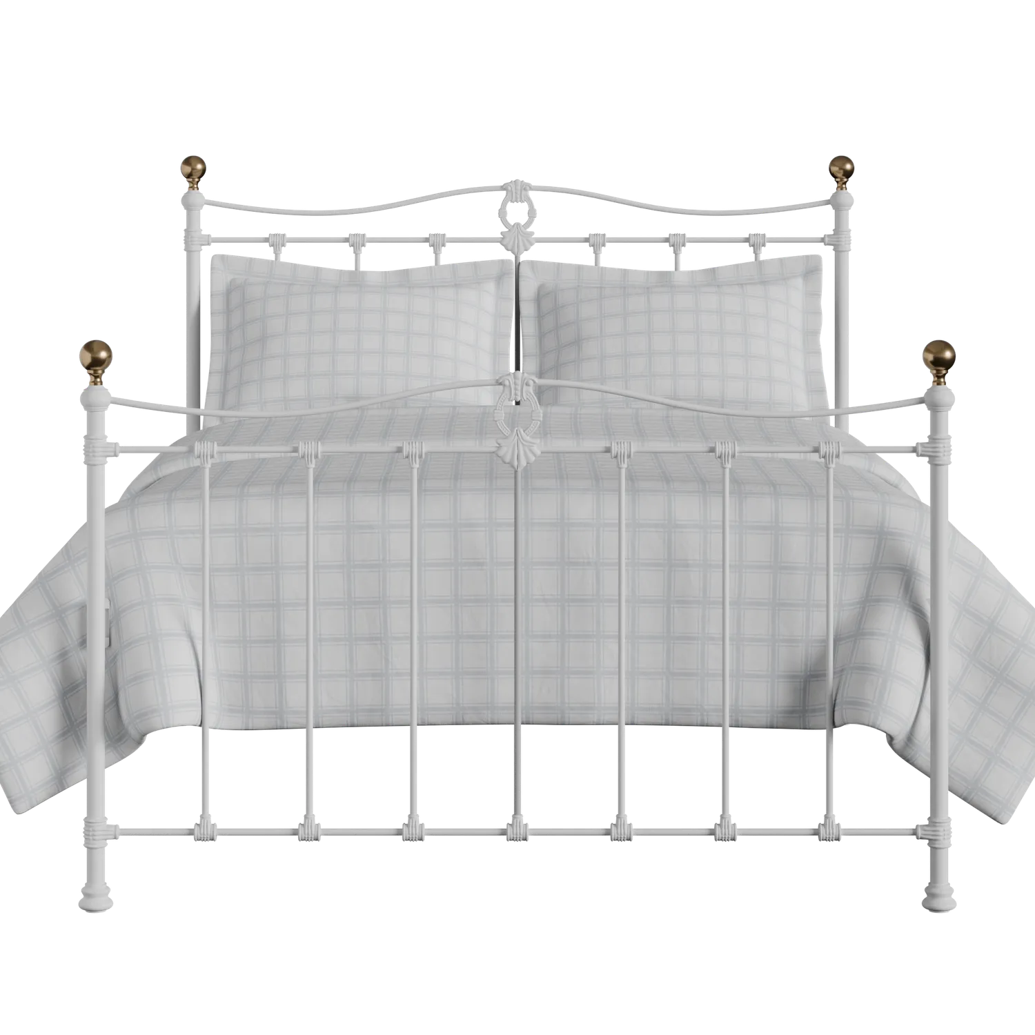 Tulsk ijzeren bed in wit