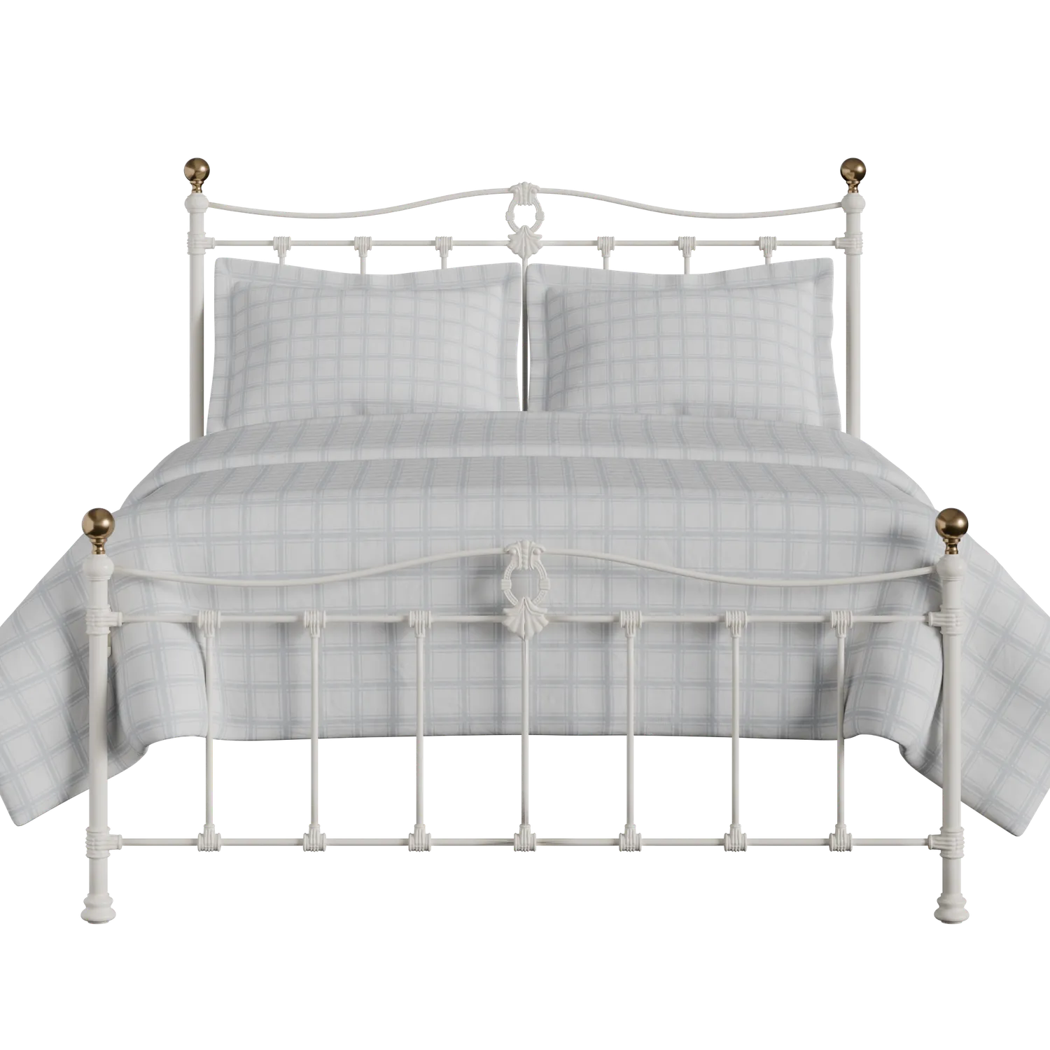 Tulsk Low Footend iron/metal bed in ivory