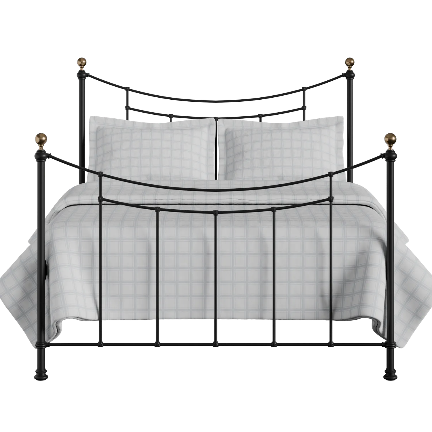 Virginia iron/metal bed in black