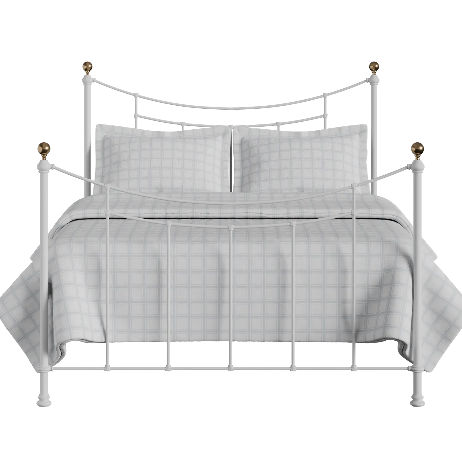 Virginia iron/metal bed in white