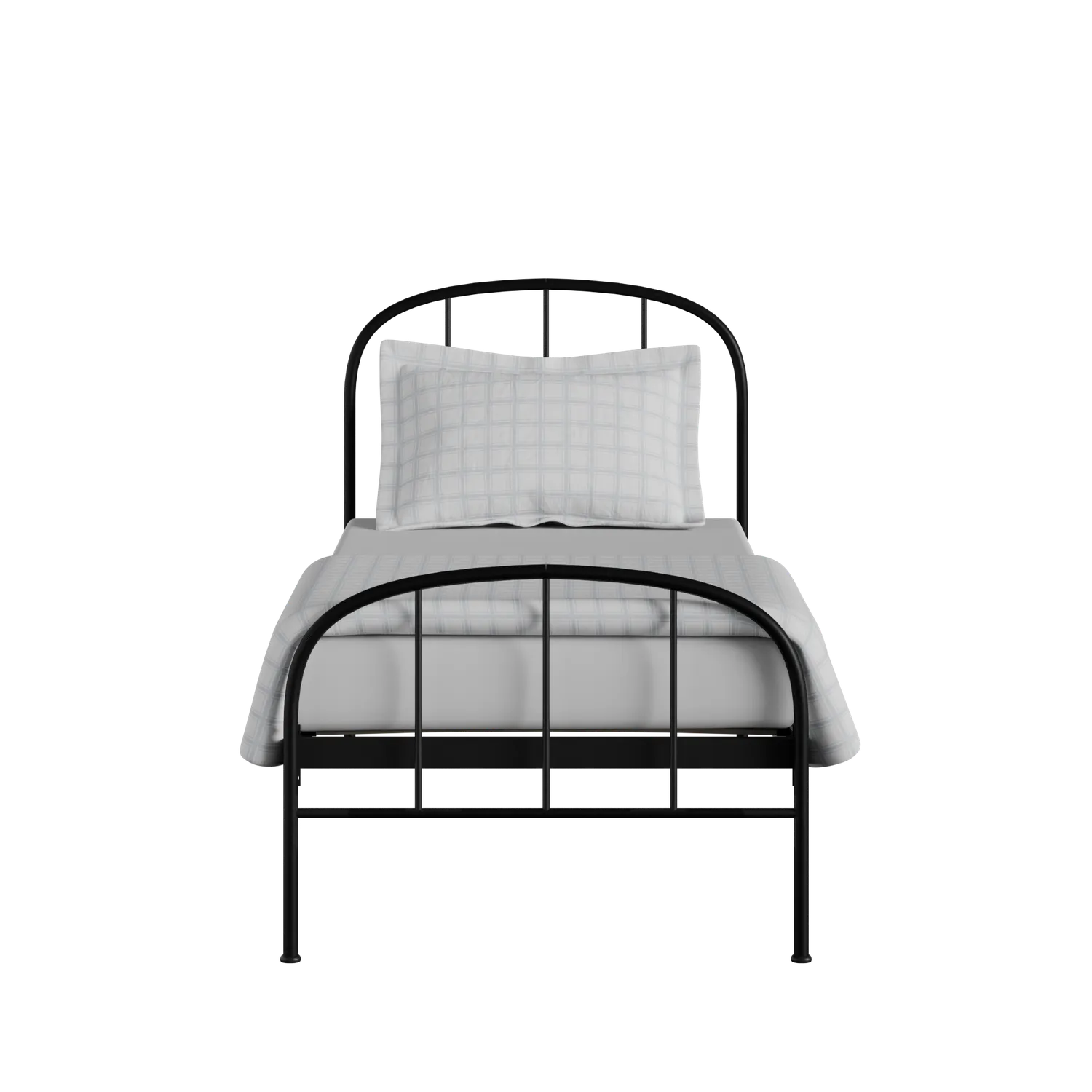 Waldo iron/metal single bed in black