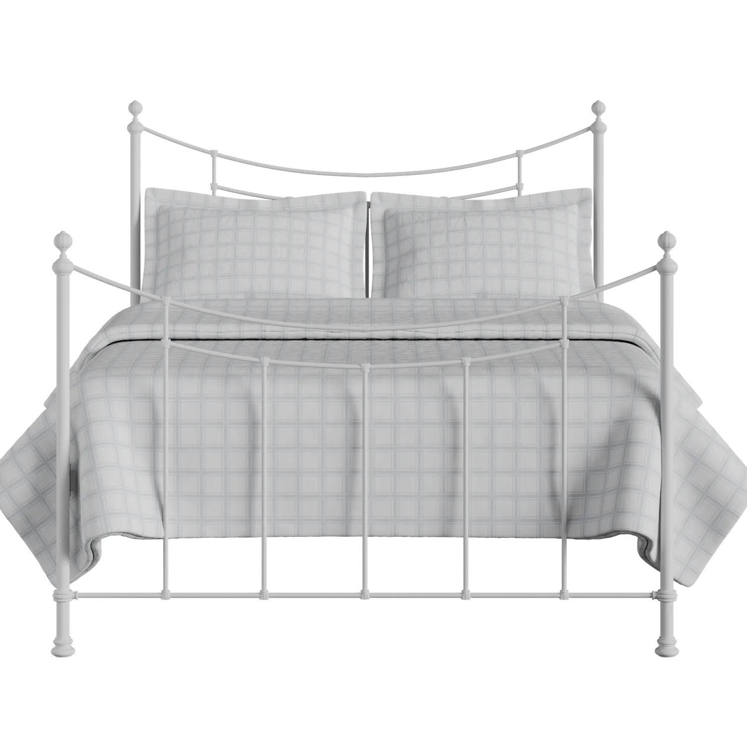 Winchester cama de metal en blanco
