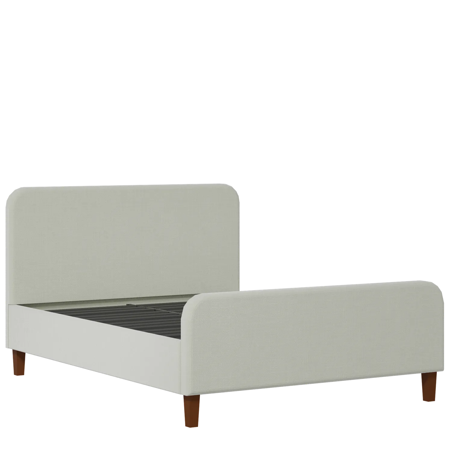 Broughton upholstered bed in mineral fabric