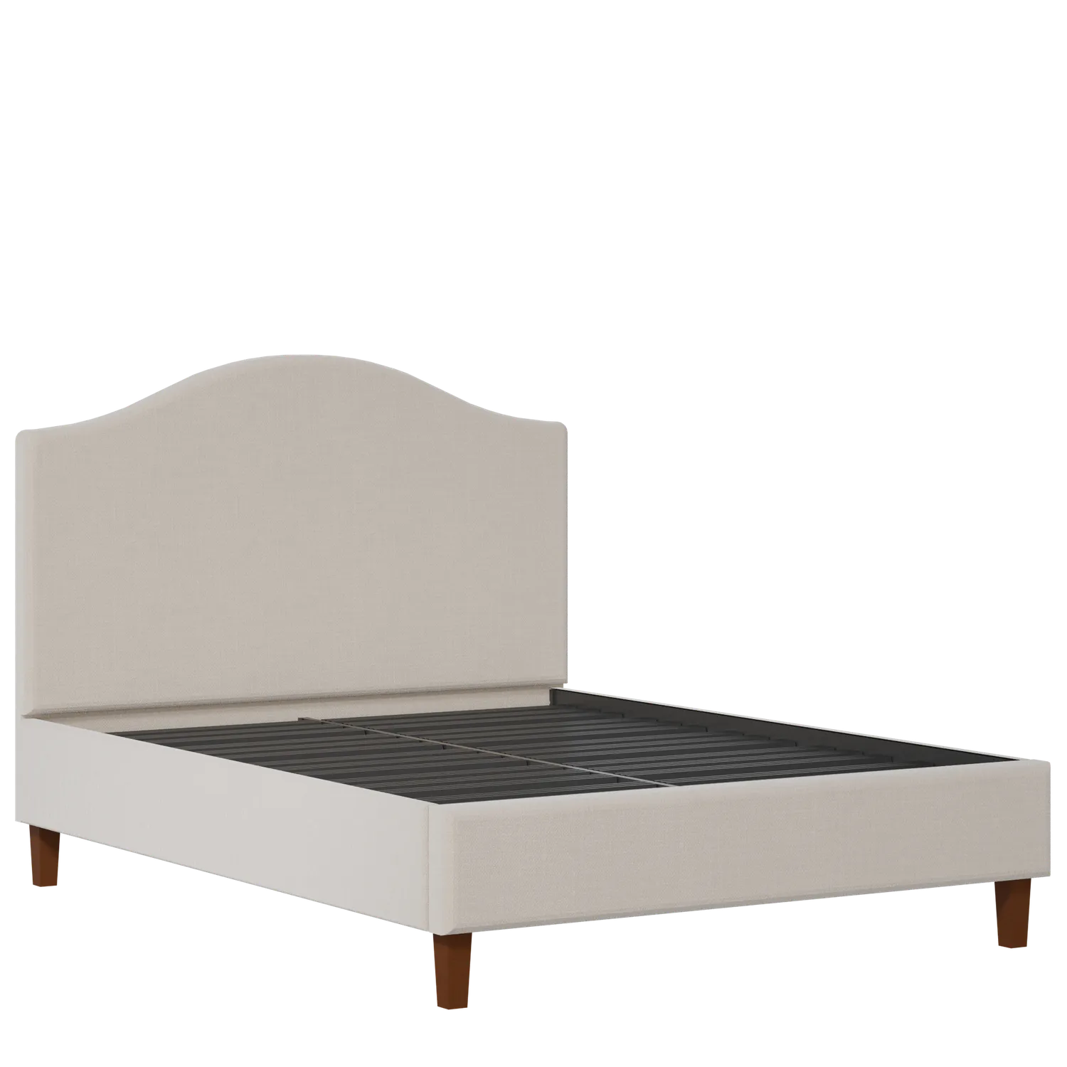 Burley Slim upholstered bed in silver fabric