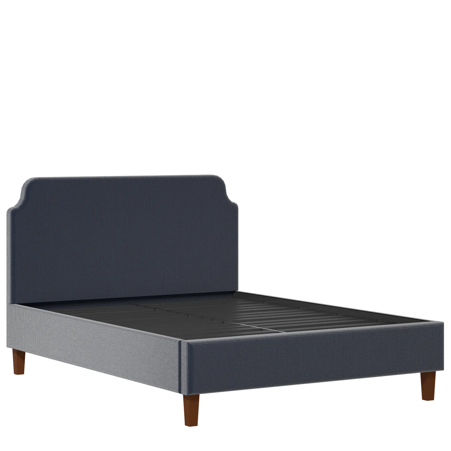 Charing Slim upholstered bed in oxford blue fabric