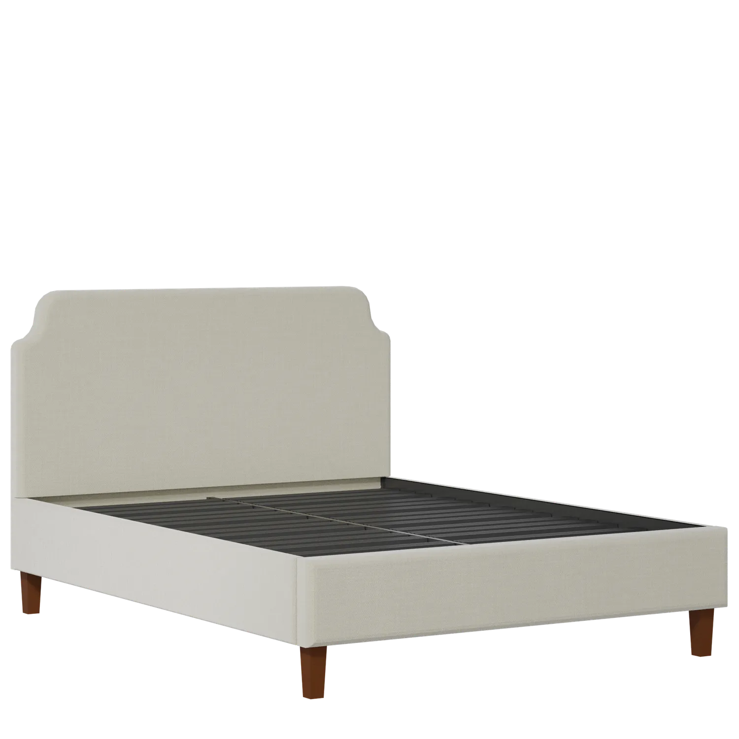 Charing Slim upholstered bed in oatmeal fabric