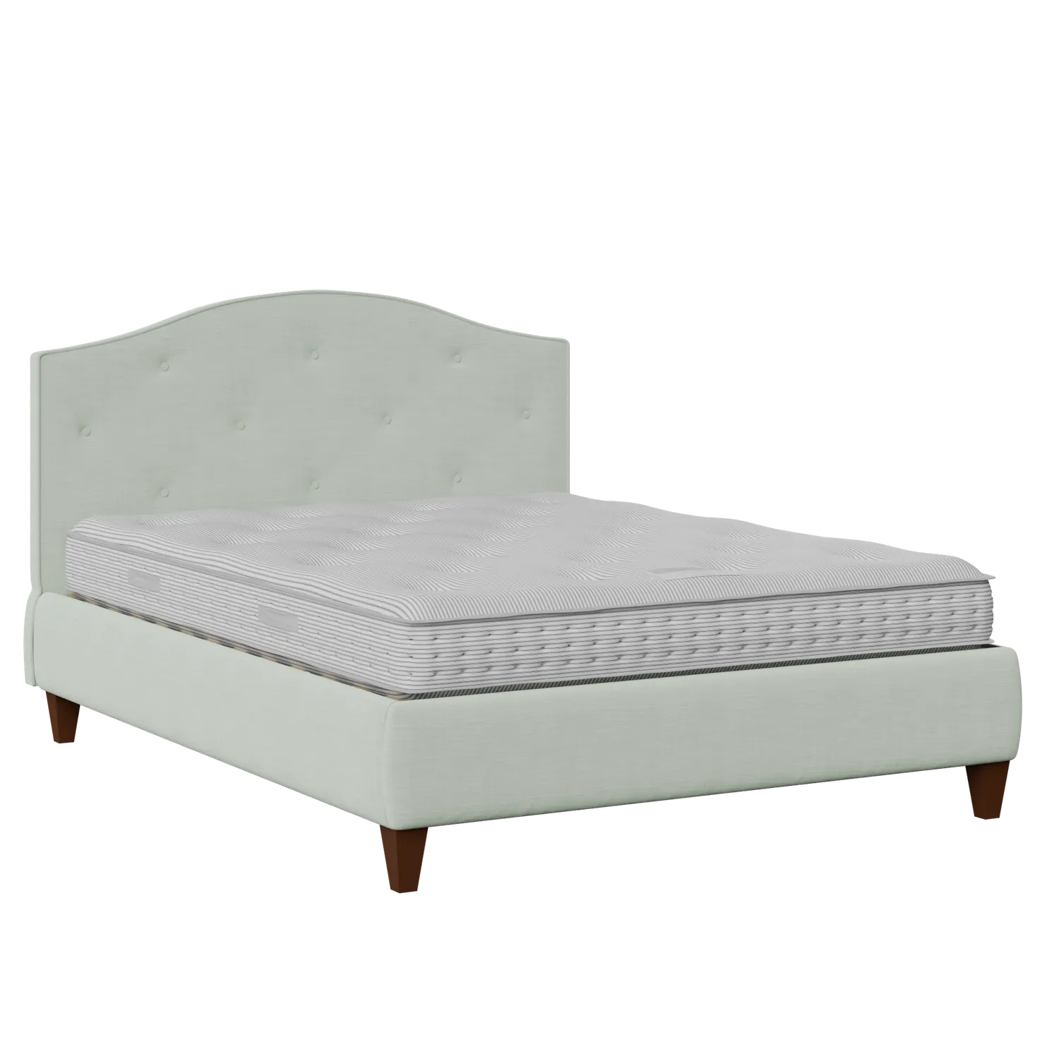Daniella Buttoned Diagonal cama tapizada en tela duckegg