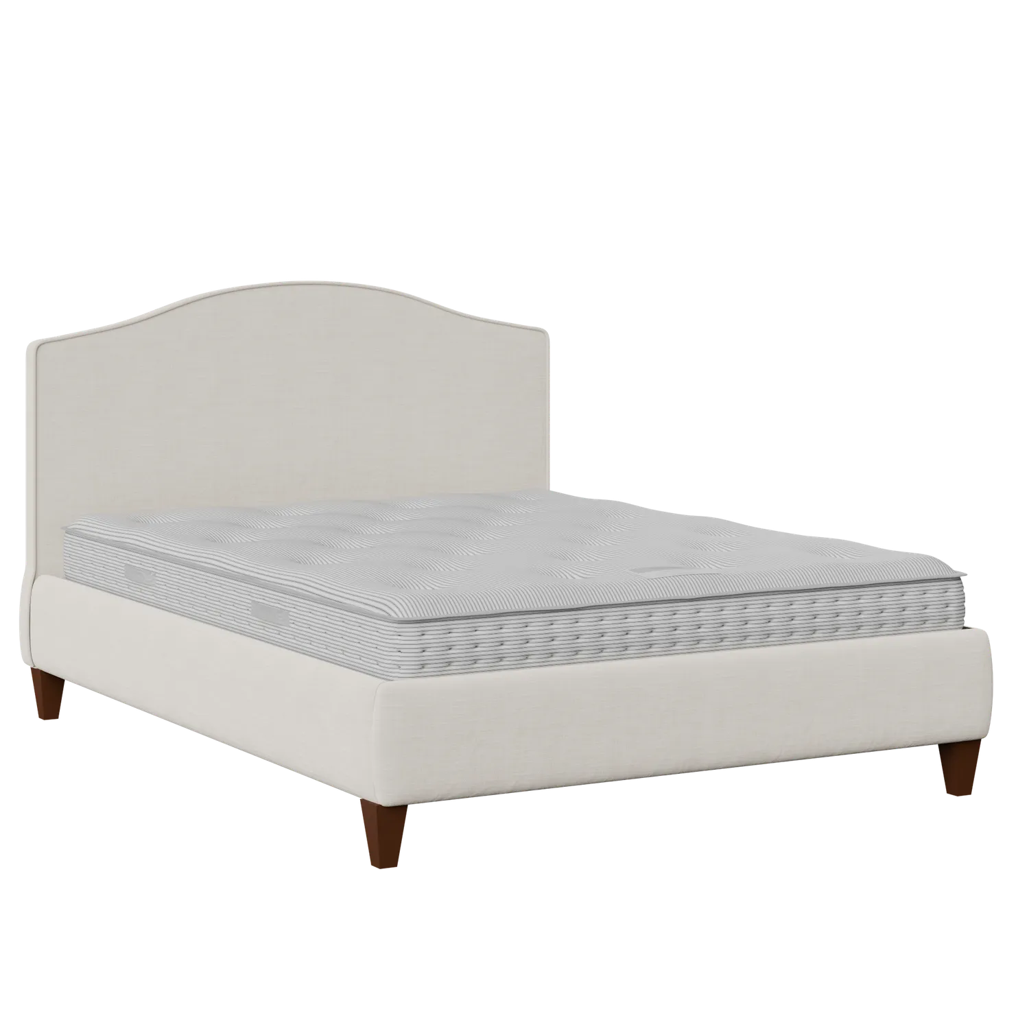 Daniella with Piping upholstered bed in mist fabric