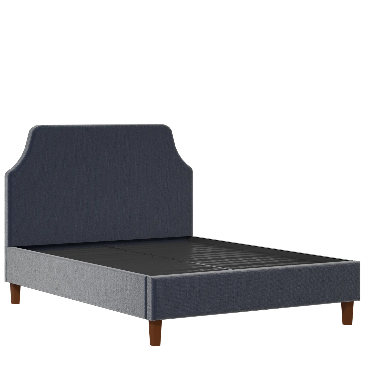 Henley upholstered bed in oxford blue fabric