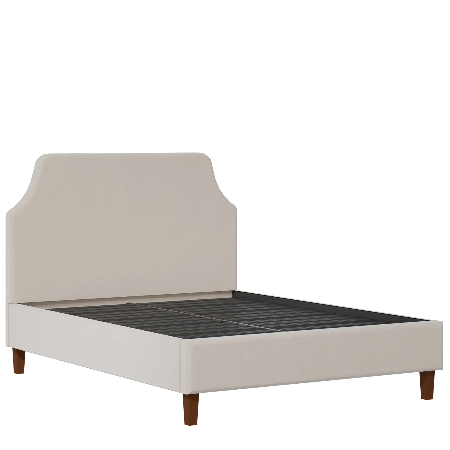 Henley upholstered bed in silver fabric