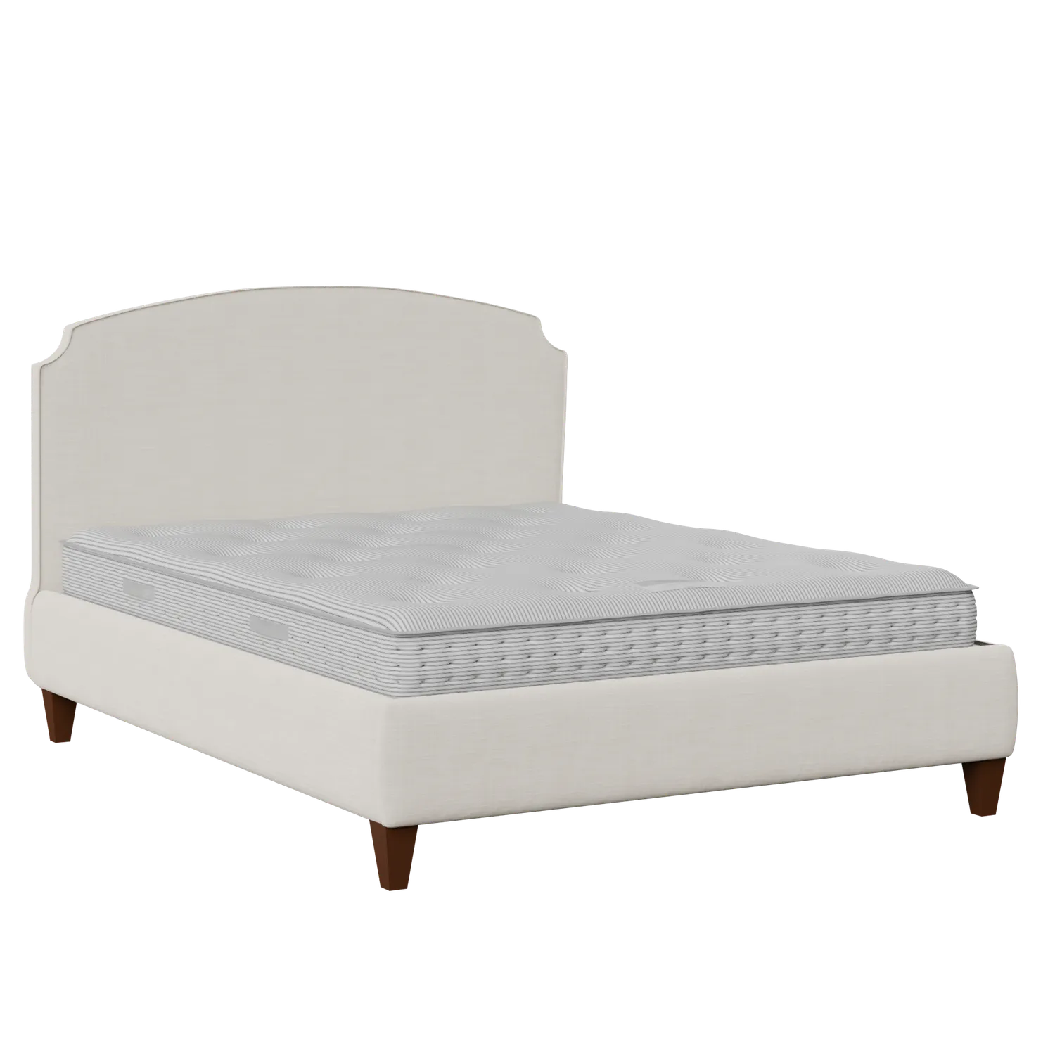 Lide with Piping upholstered bed in mist fabric