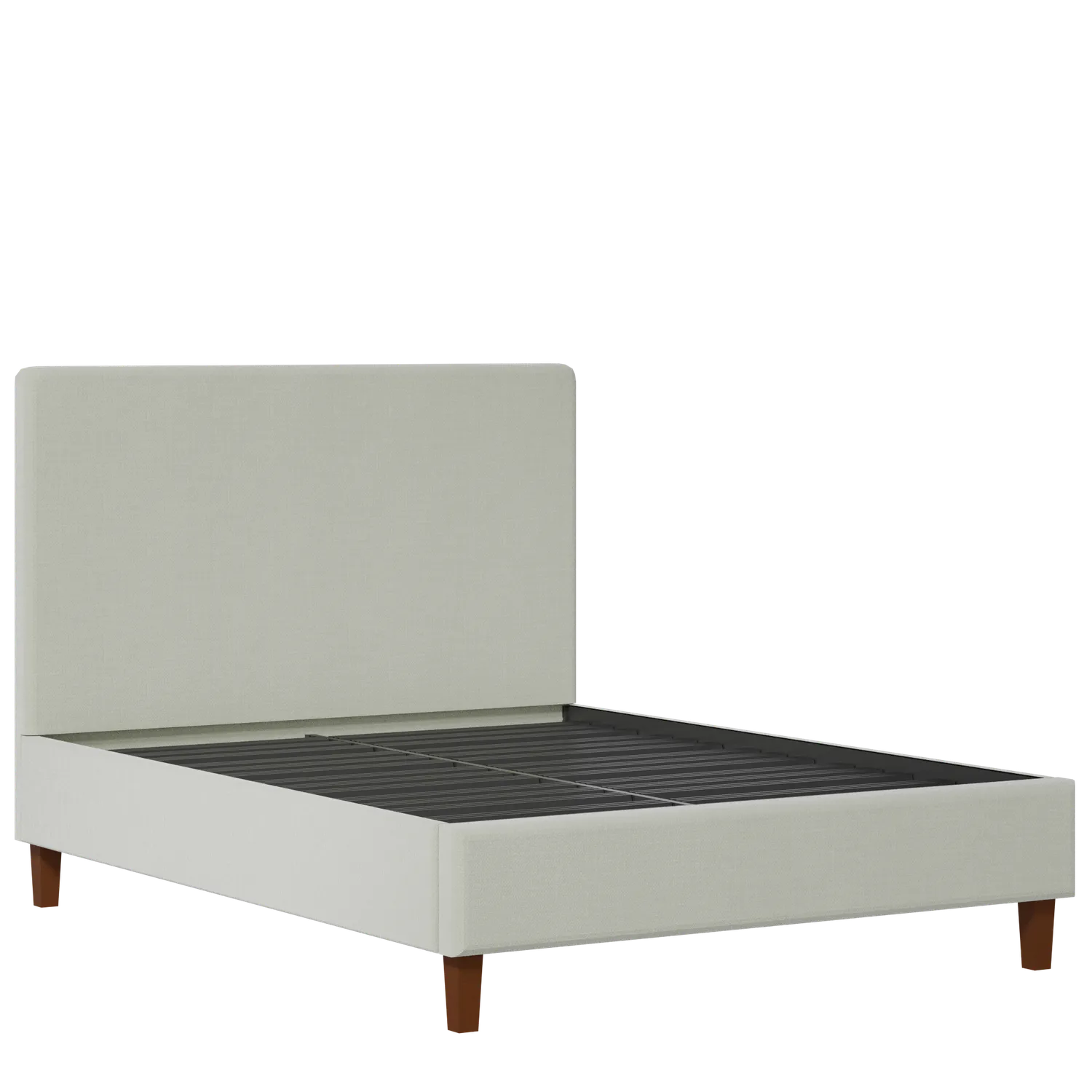 Porto Slim upholstered bed in mineral fabric