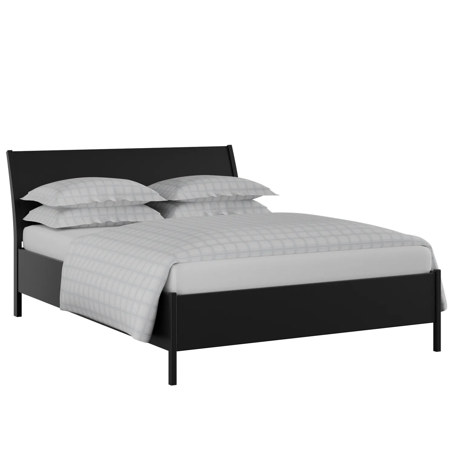 Hunt Painted painted wood bed in black with Juno mattress