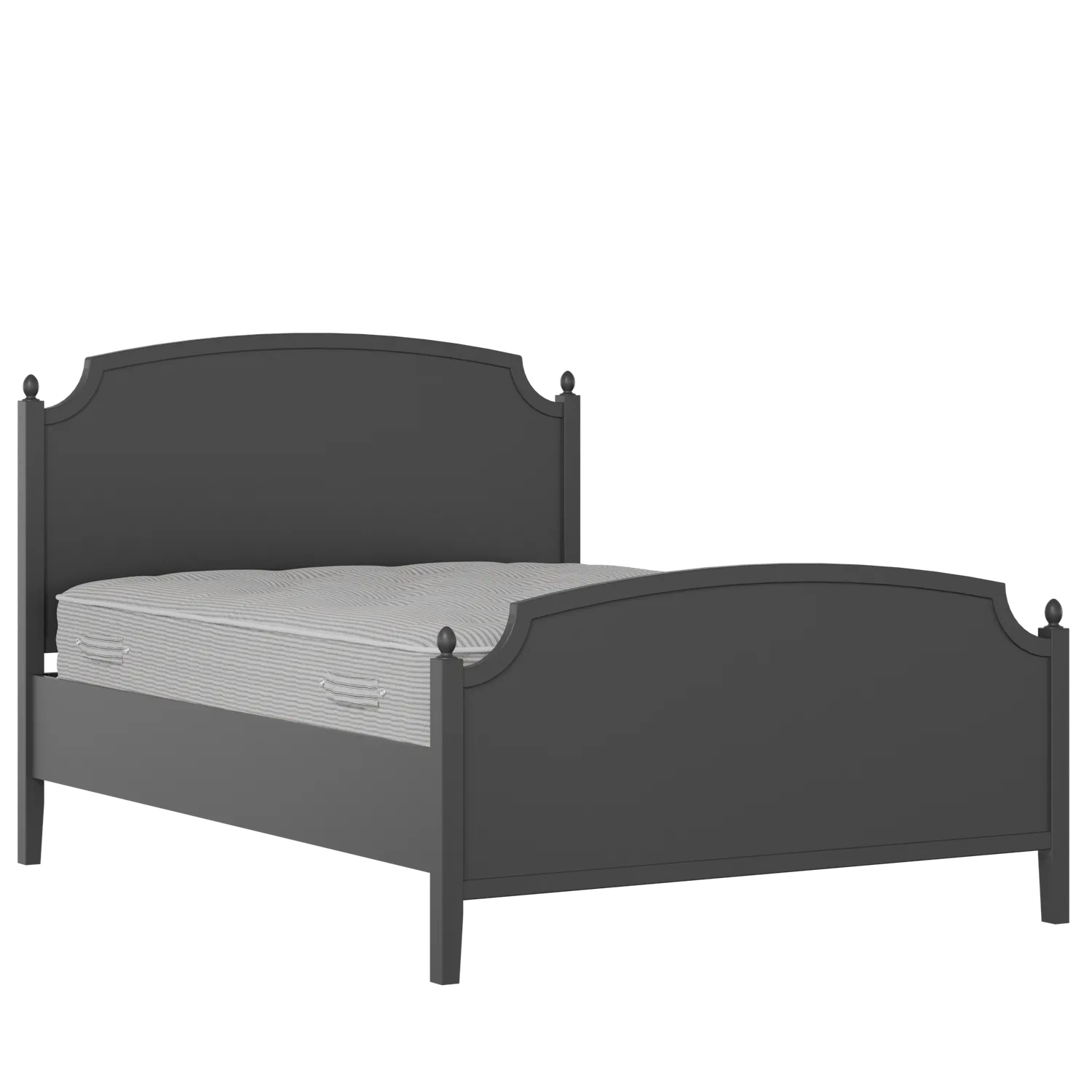 Kipling Painted painted wood bed in black with Juno mattress