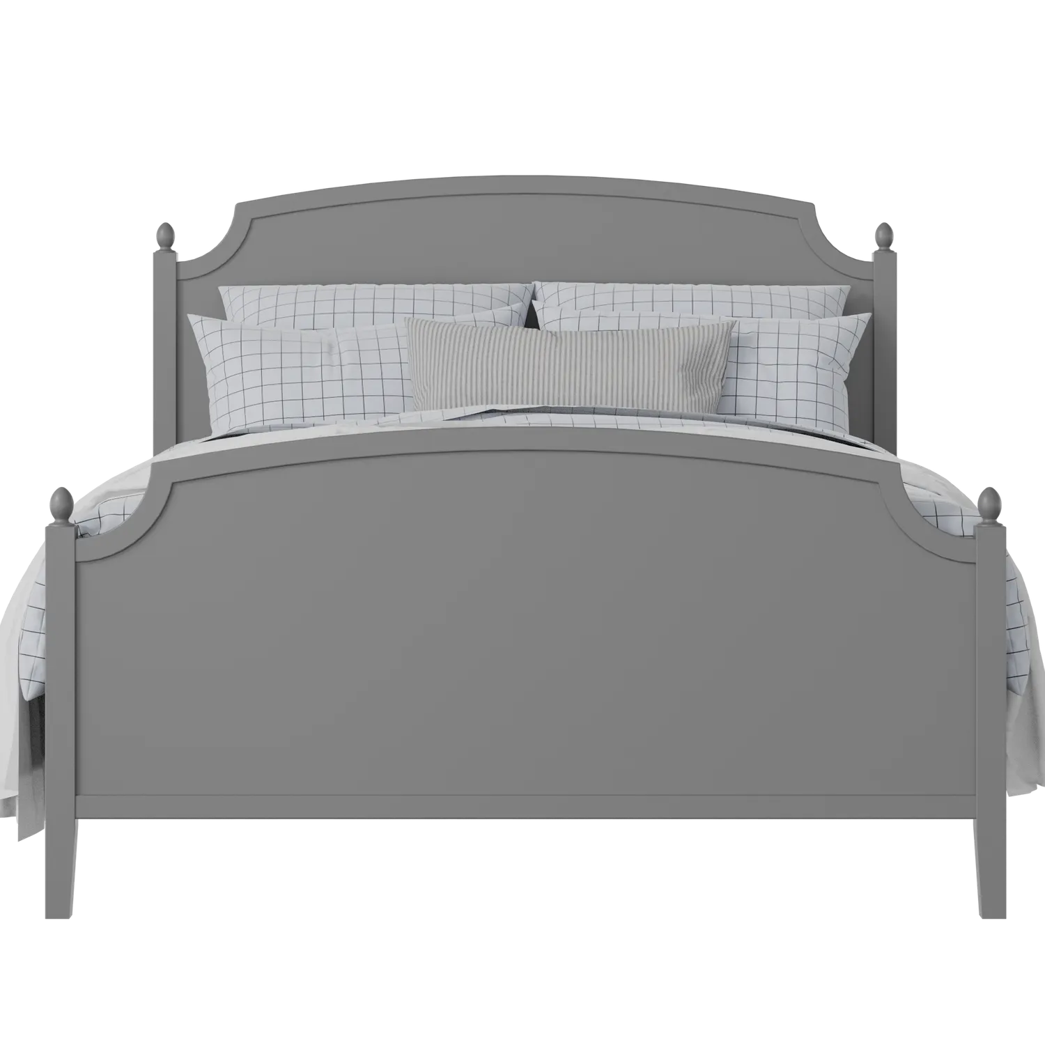 Kipling Painted painted wood bed in grey with Juno mattress