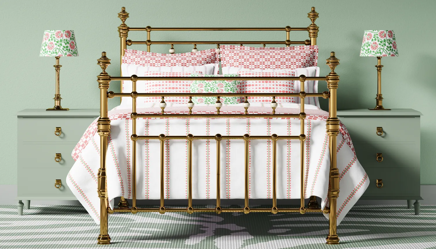 Brass beds & bed frames made from pure brass by The Original Bed Co.