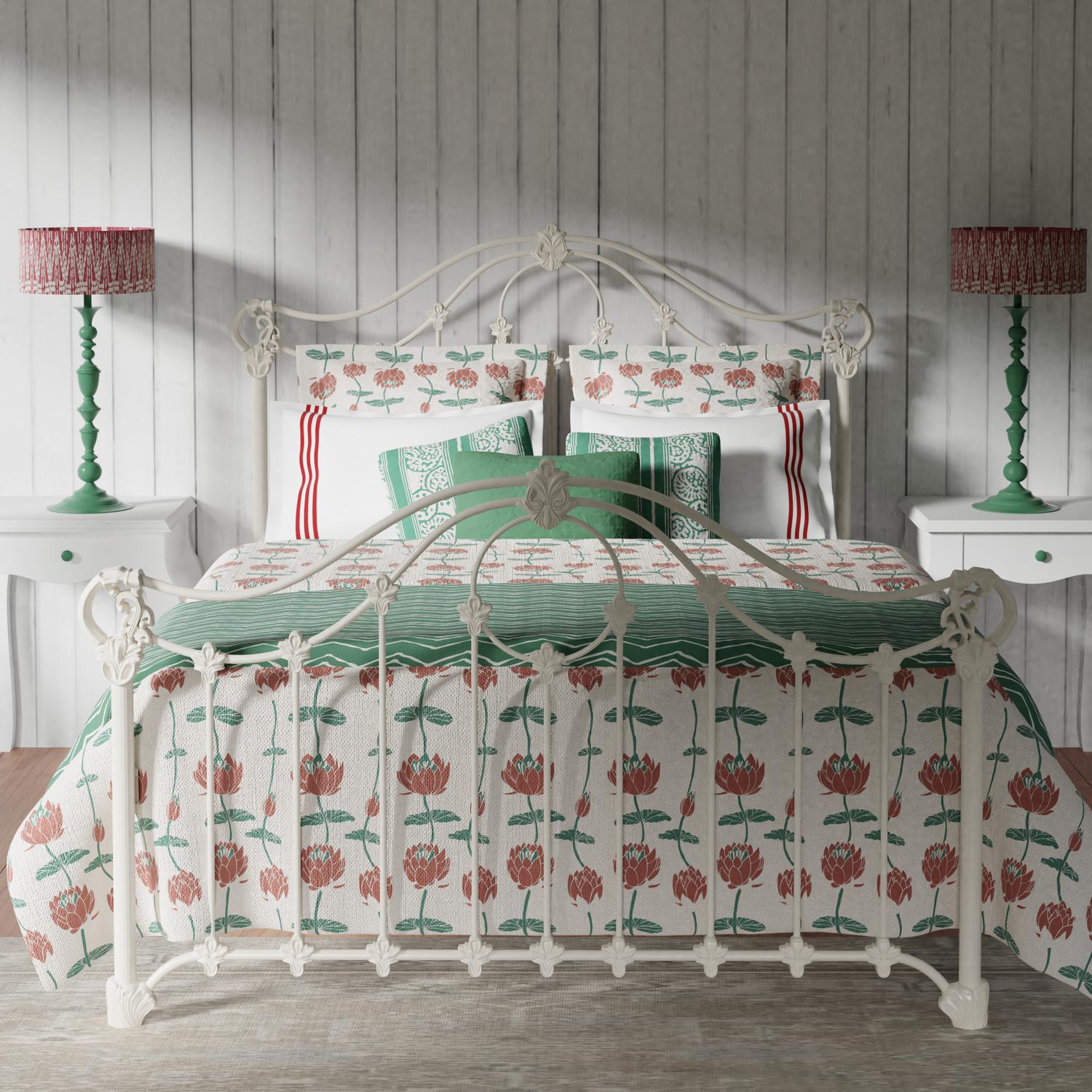 Avla iron bed frame - Image emerald green