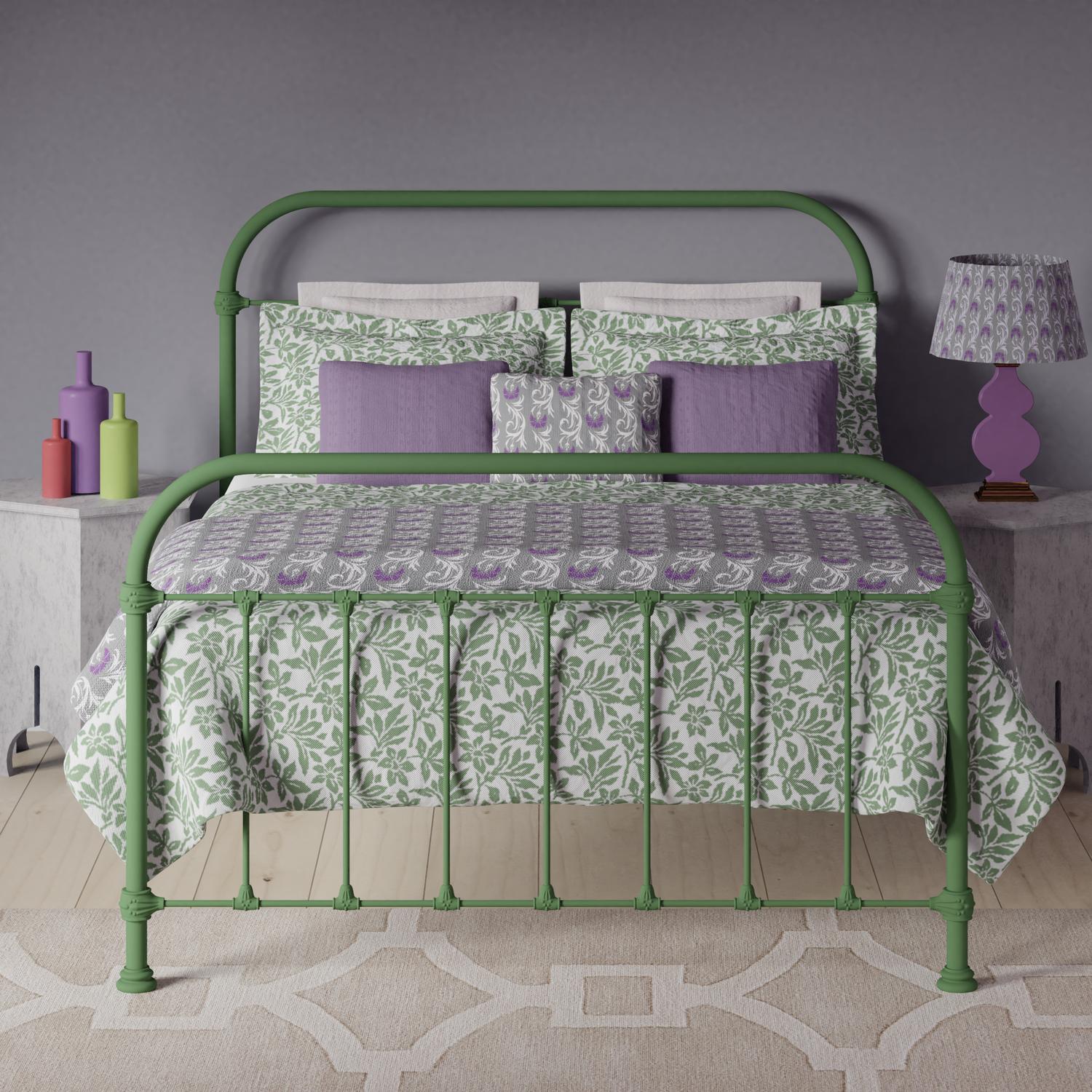 Timolin iron bed - Image green purple