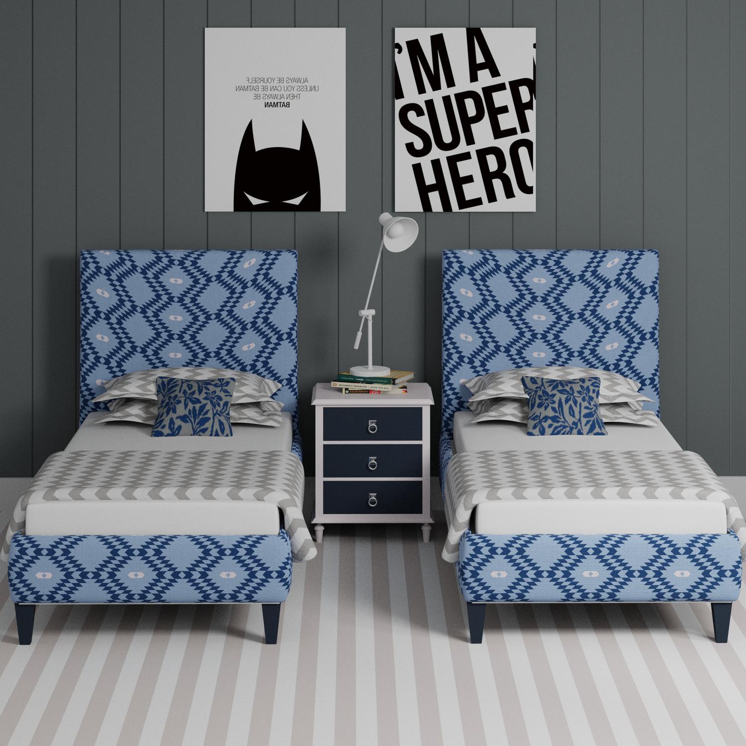 Yushan single upholstered bed - Image 2