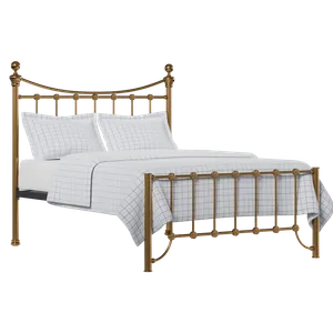 Arran Low Footend cama de latón con colchón - Thumbnail