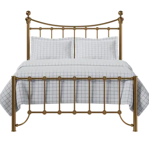 Arran Low Footend brass bed with Juno mattress - Thumbnail