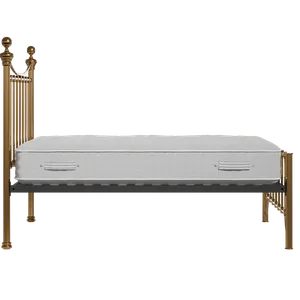Arran Low Footend cama de latón con colchón - Thumbnail