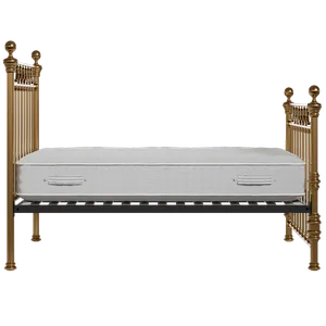 Braemore brass bed with Juno mattress - Thumbnail