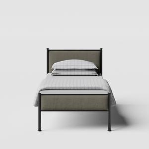 Brest iron/metal single bed in black - Thumbnail