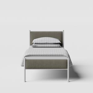 Brest iron/metal single bed in white - Thumbnail