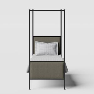 Reims iron/metal single bed in black - Thumbnail