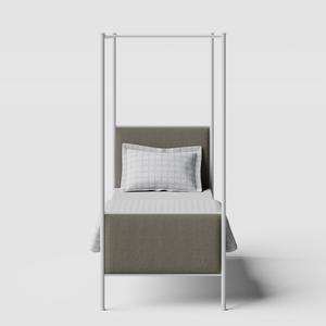 Reims iron/metal single bed in white - Thumbnail