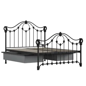 Alva ijzeren bed in zwart met lades - Thumbnail