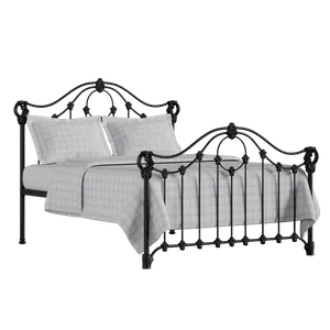 Alva letto in ferro nero con materasso - Thumbnail