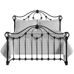 Alva iron/metal bed in black - Thumbnail