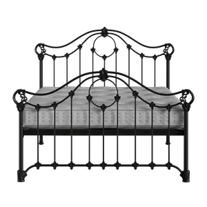 Alva lit en métal noir avec matelas - Thumbnail