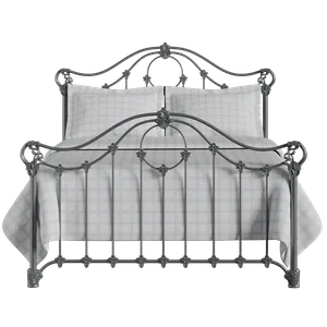 Alva iron/metal bed in pewter - Thumbnail