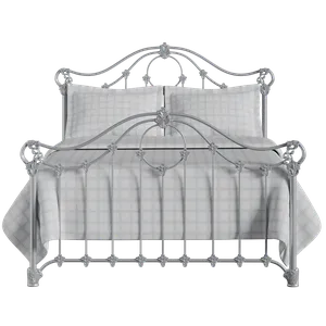 Alva iron/metal bed in silver - Thumbnail