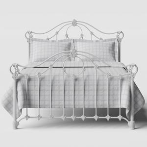 Alva cama de metal en blanco - Thumbnail