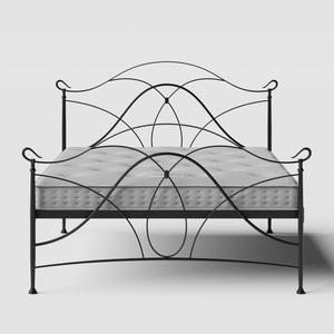 Ardo iron/metal bed in black with Juno mattress - Thumbnail