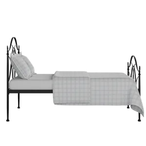 Ardo iron/metal bed in black with Juno mattress - Thumbnail