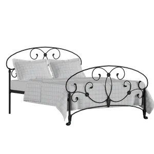 Arigna iron/metal bed in black with Juno mattress - Thumbnail