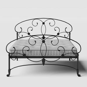 Arigna ijzeren bed in zwart met matras - Thumbnail