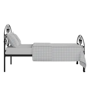 Arigna iron/metal bed in black with Juno mattress - Thumbnail